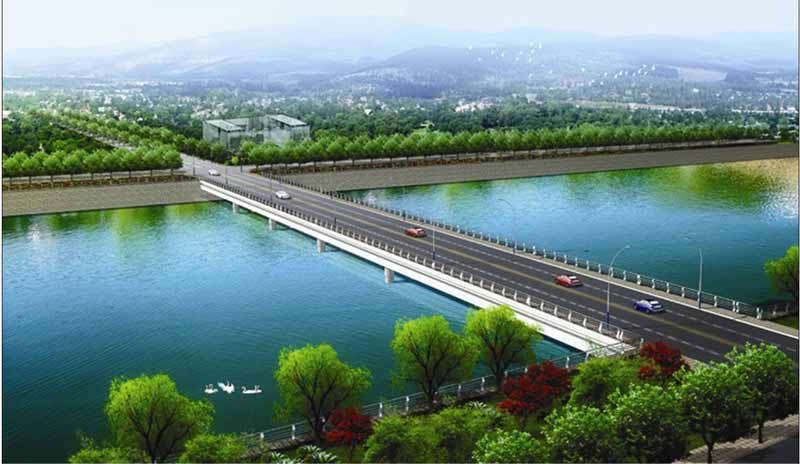 銅陵市承接產(chǎn)業(yè)轉移示范園區(qū)縱八路跨勝利河橋梁工程